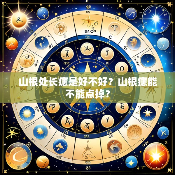 山根处长痣是好不好?山根痣能不能点掉?