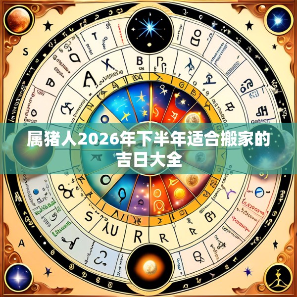 属猪人2026年下半年适合搬家的吉日大全
