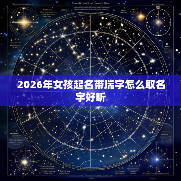2026年女孩起名带瑞字怎么取名字好听