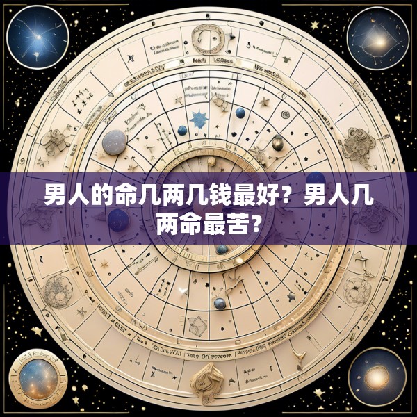 男人的命几两几钱最好？男人几两命最苦？