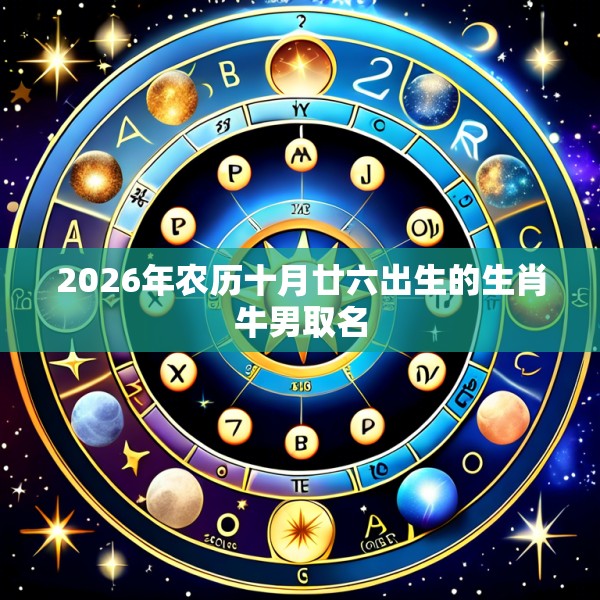 2026年农历十月廿六出生的生肖牛男取名