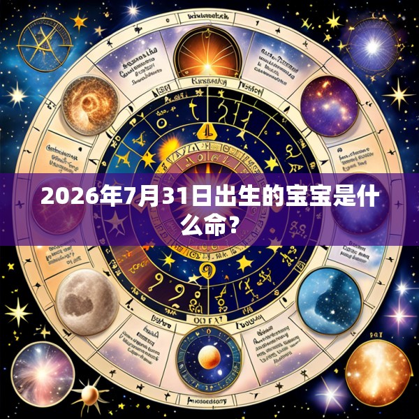 2026年7月31日出生的宝宝是什么命？