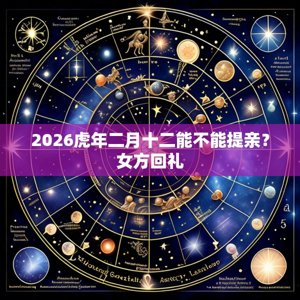 2026虎年二月十二能不能提亲?女方回礼