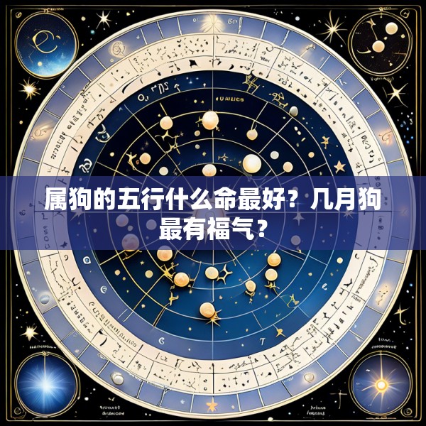 属狗的五行什么命最好？几月狗最有福气？