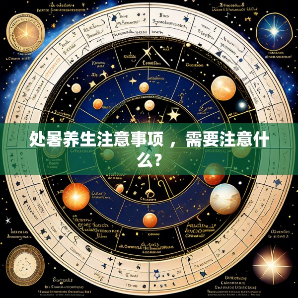 处暑养生注意事项 ，需要注意什么？