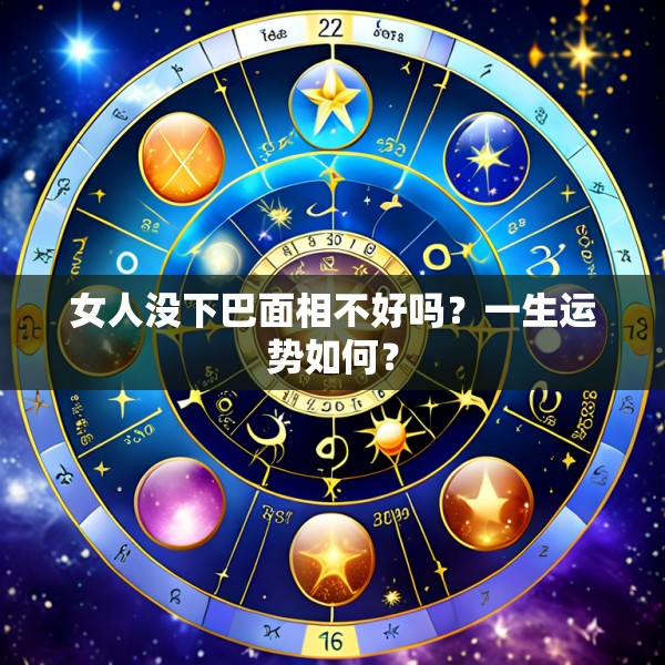 女人没下巴面相不好吗?一生运势如何?
