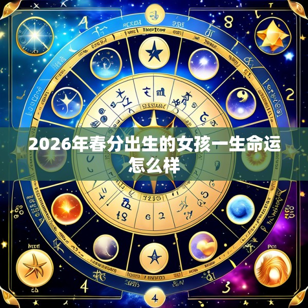 2026年春分出生的女孩一生命运怎么样