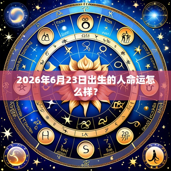 2026年6月23日出生的人命运怎么样？