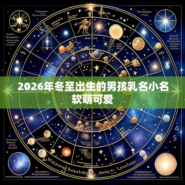2026年冬至出生的男孩乳名小名软萌可爱