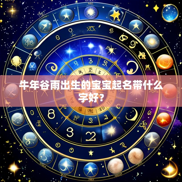 牛年谷雨出生的宝宝起名带什么字好？
