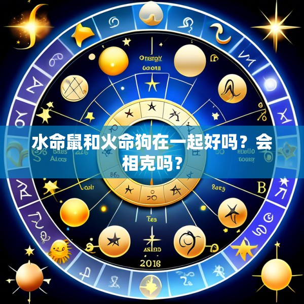 水命鼠和火命狗在一起好吗？会相克吗？