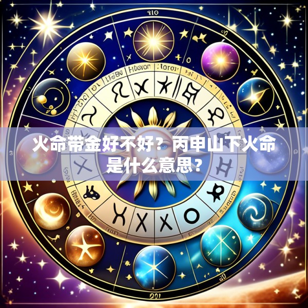 火命带金好不好?丙申山下火命是什么意思?