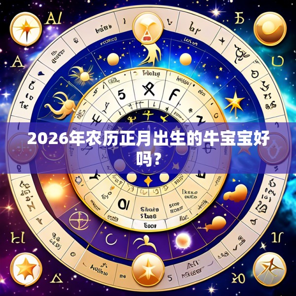 2026年农历正月出生的牛宝宝好吗?