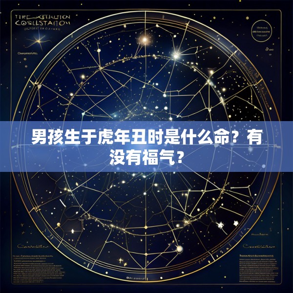 男孩生于虎年丑时是什么命？有没有福气？