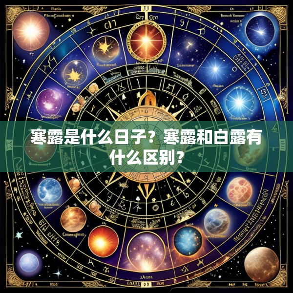 寒露是什么日子？寒露和白露有什么区别？