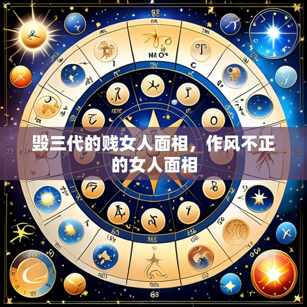 毁三代的贱女人面相，作风不正的女人面相