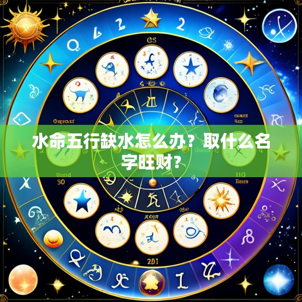 水命五行缺水怎么办？取什么名字旺财？