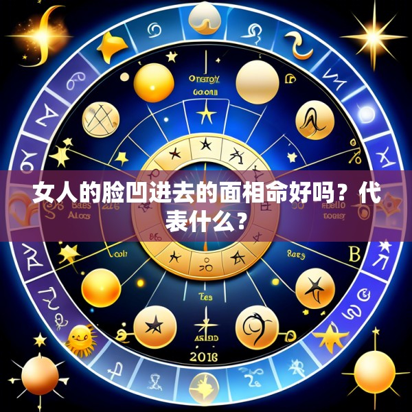 女人的脸凹进去的面相命好吗？代表什么？