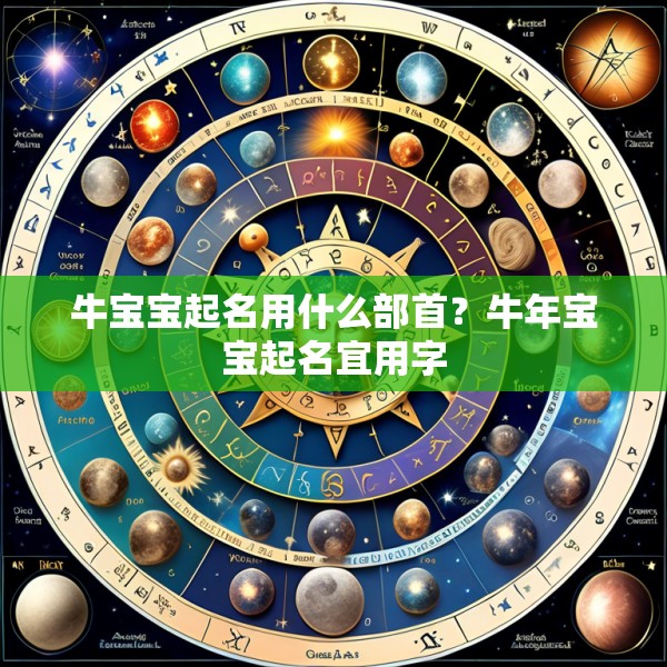 牛宝宝起名用什么部首？牛年宝宝起名宜用字
