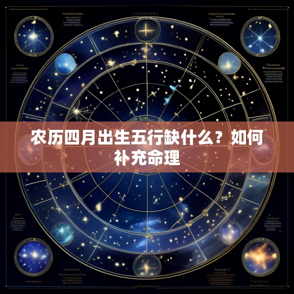 农历四月出生五行缺什么?如何补充命理