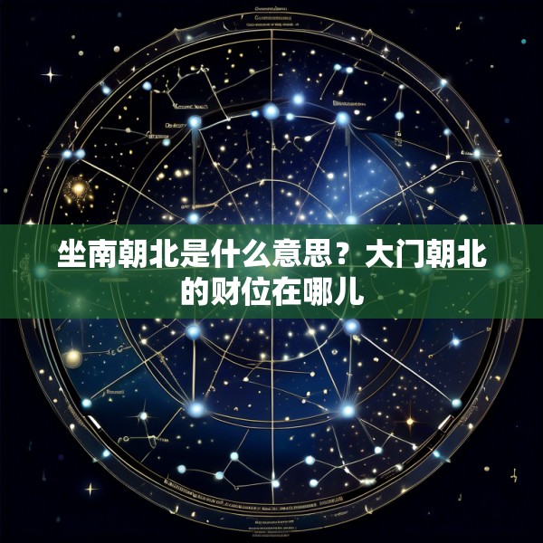 坐南朝北是什么意思？大门朝北的财位在哪儿