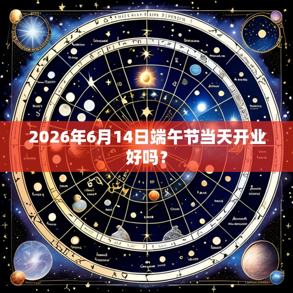 2026年6月14日端午节当天开业好吗？