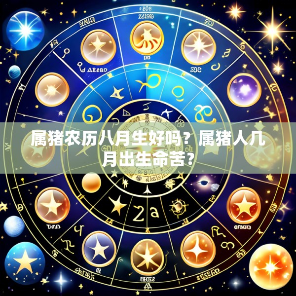 属猪农历八月生好吗？属猪人几月出生命苦？