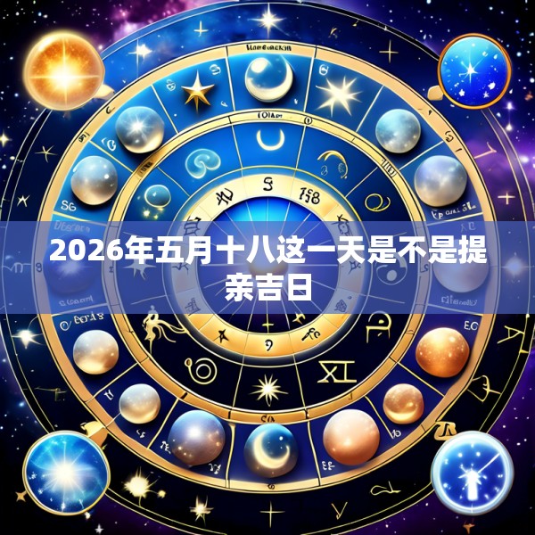 2026年五月十八这一天是不是提亲吉日