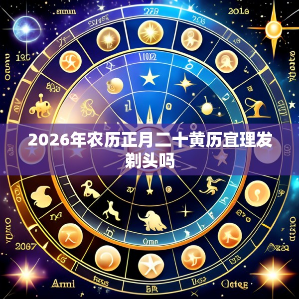 2026年农历正月二十黄历宜理发剃头吗