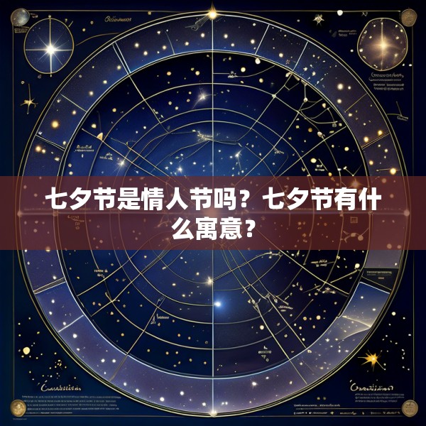 七夕节是情人节吗？七夕节有什么寓意？