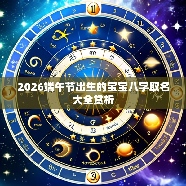 2026端午节出生的宝宝八字取名大全赏析