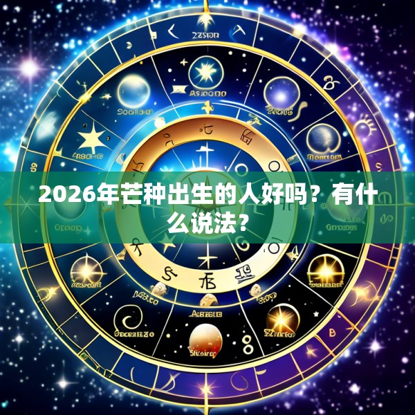 2026年芒种出生的人好吗？有什么说法？