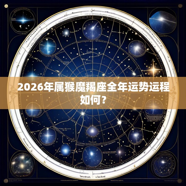 2026年属猴魔羯座全年运势运程如何？