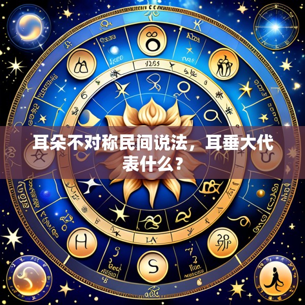 耳朵不对称民间说法,耳垂大代表什么?