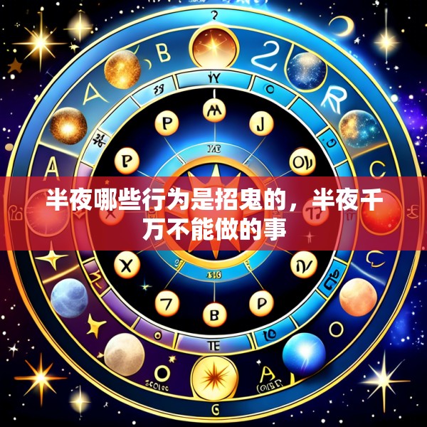 半夜哪些行为是招鬼的，半夜千万不能做的事