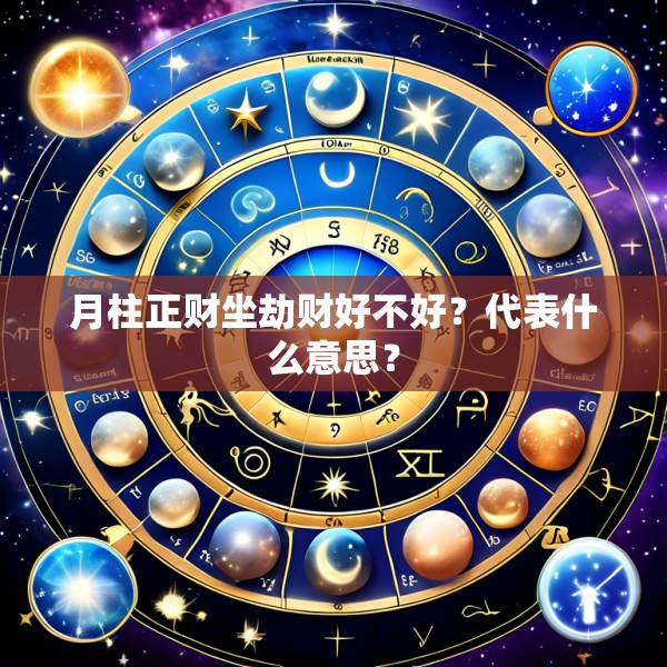月柱正财坐劫财好不好？代表什么意思？