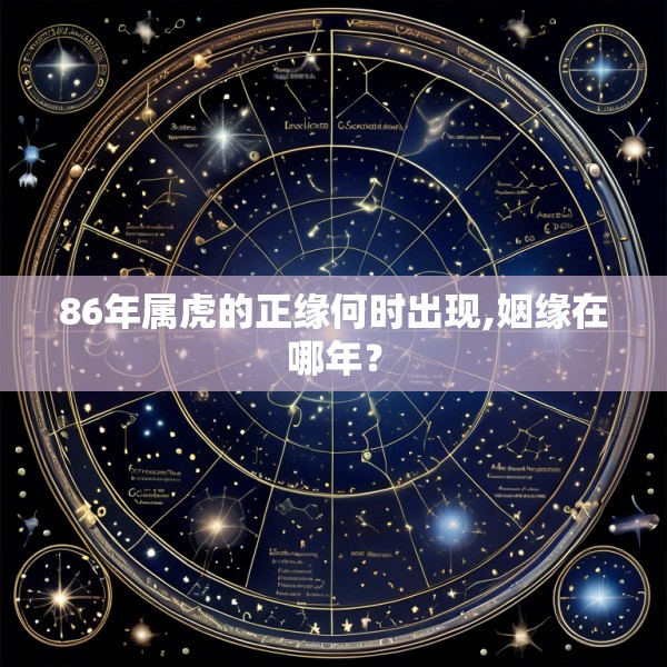 86年属虎的正缘何时出现,姻缘在哪年？