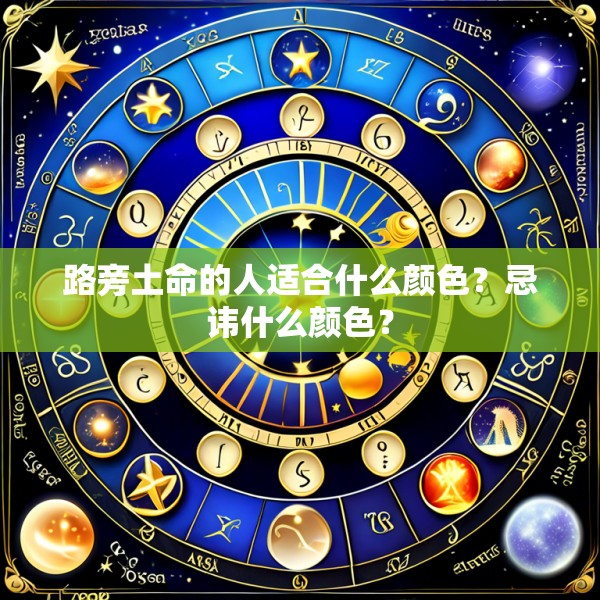 路旁土命的人适合什么颜色？忌讳什么颜色？