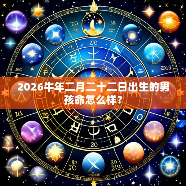 2026牛年二月二十二日出生的男孩命怎么样？