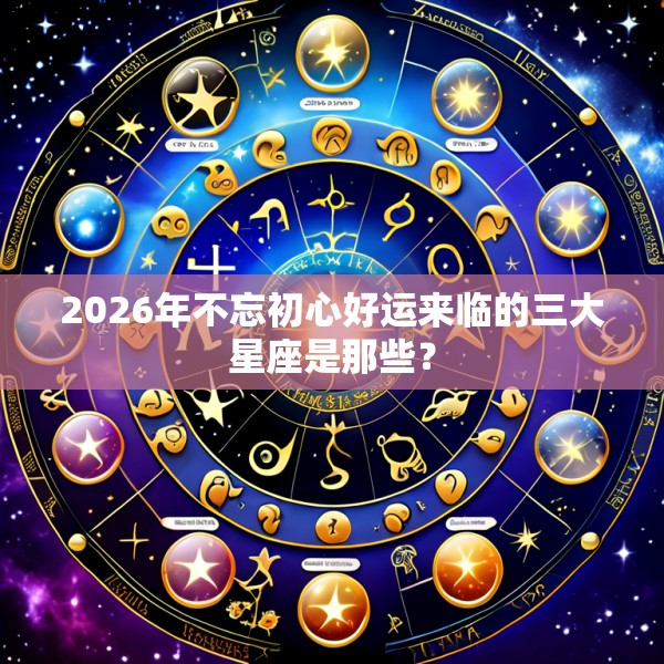 2026年不忘初心好运来临的三大星座是那些?