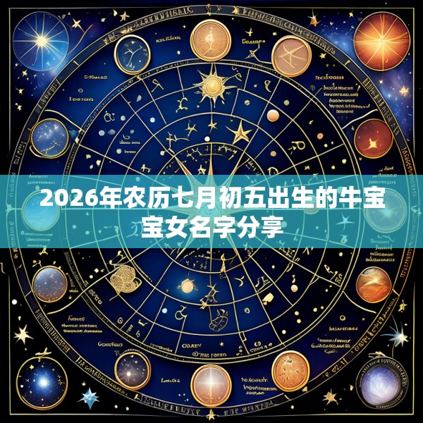2026年农历七月初五出生的牛宝宝女名字分享