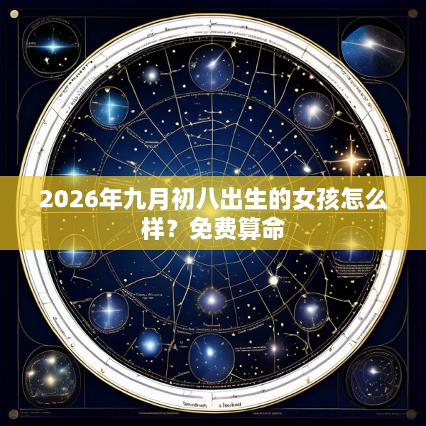 2026年九月初八出生的女孩怎么样？免费算命