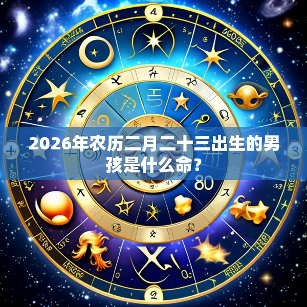 2026年农历二月二十三出生的男孩是什么命?