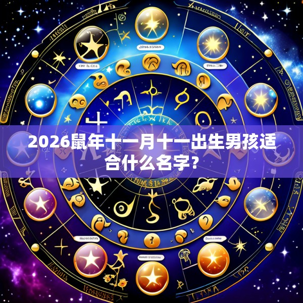 2026鼠年十一月十一出生男孩适合什么名字?