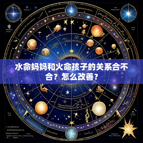 水命妈妈和火命孩子的关系合不合?怎么改善?