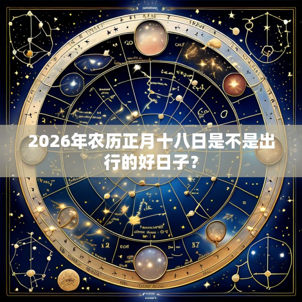 2026年农历正月十八日是不是出行的好日子？