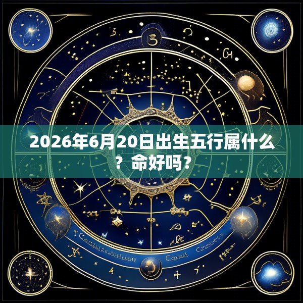 2026年6月20日出生五行属什么？命好吗？