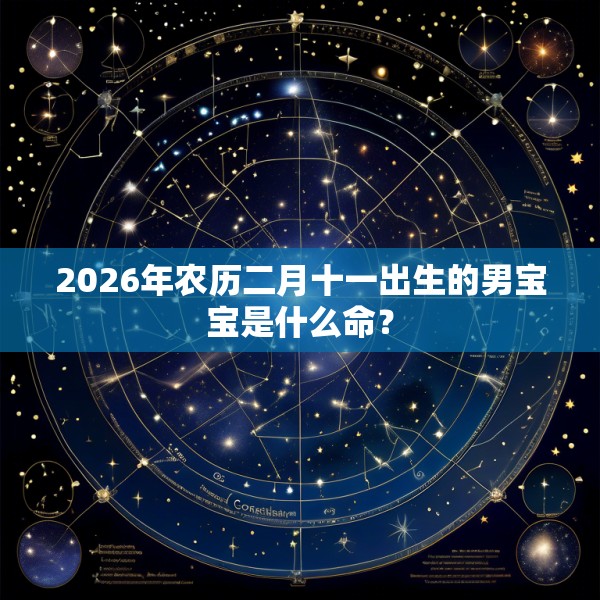 2026年农历二月十一出生的男宝宝是什么命?