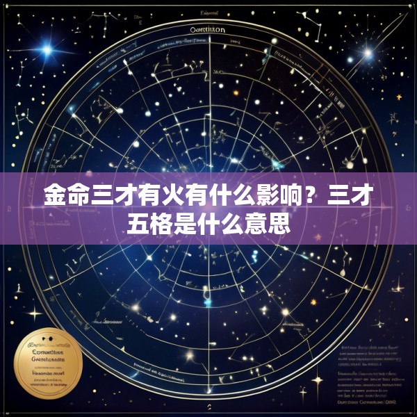 金命三才有火有什么影响？三才五格是什么意思