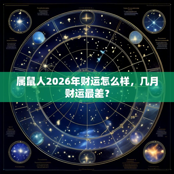 属鼠人2026年财运怎么样,几月财运最差?